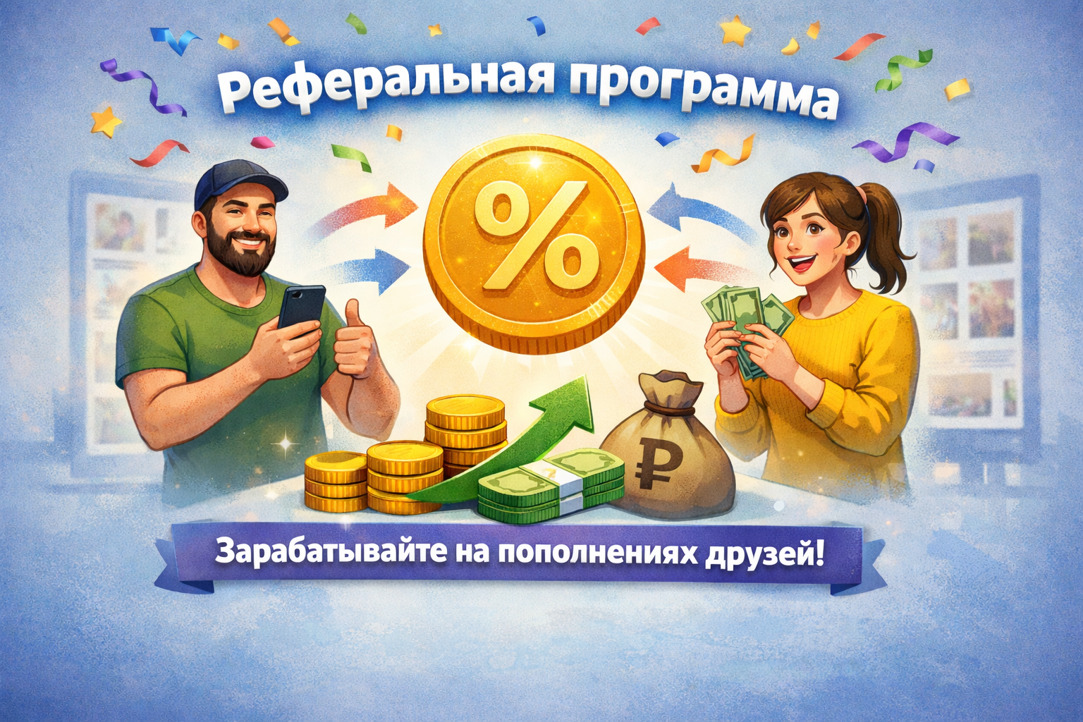 🎉 Запущена реферальная система с вознаграждением!