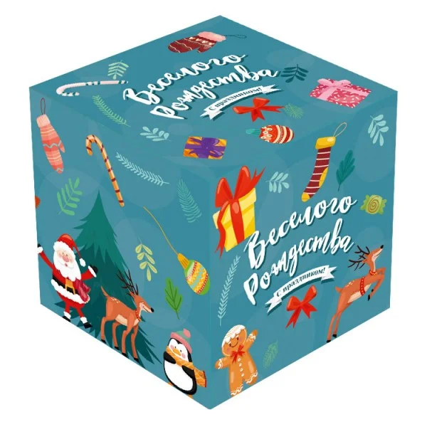 Коробка для кружки новогодняя "Веселого Рождества"