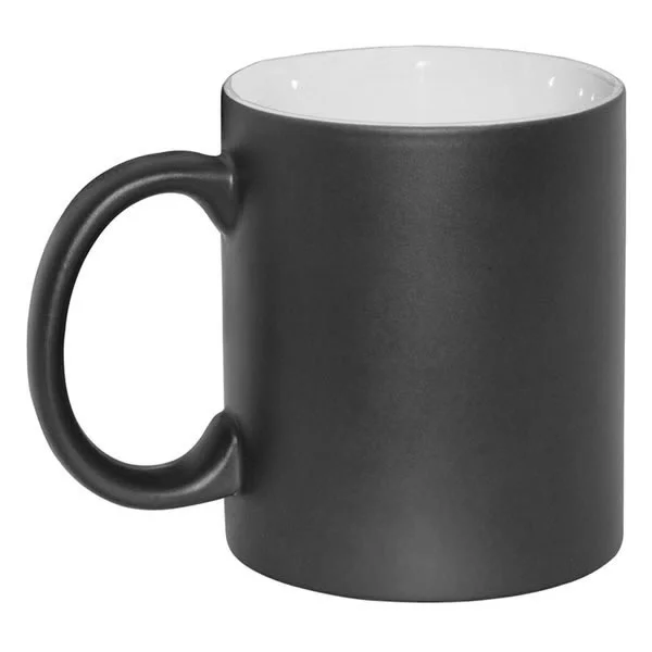 Кружка хамелеон 330мл МАТОВАЯ Премиум черная